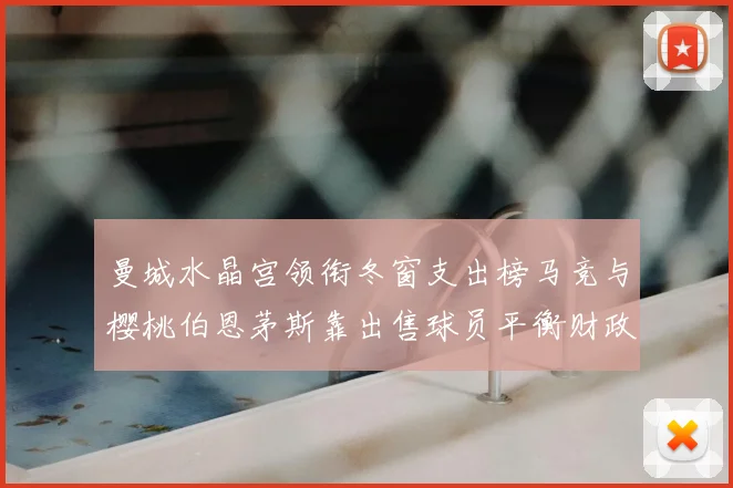 曼城水晶宫领衔冬窗支出榜马竞与樱桃伯恩茅斯靠出售球员平衡财政